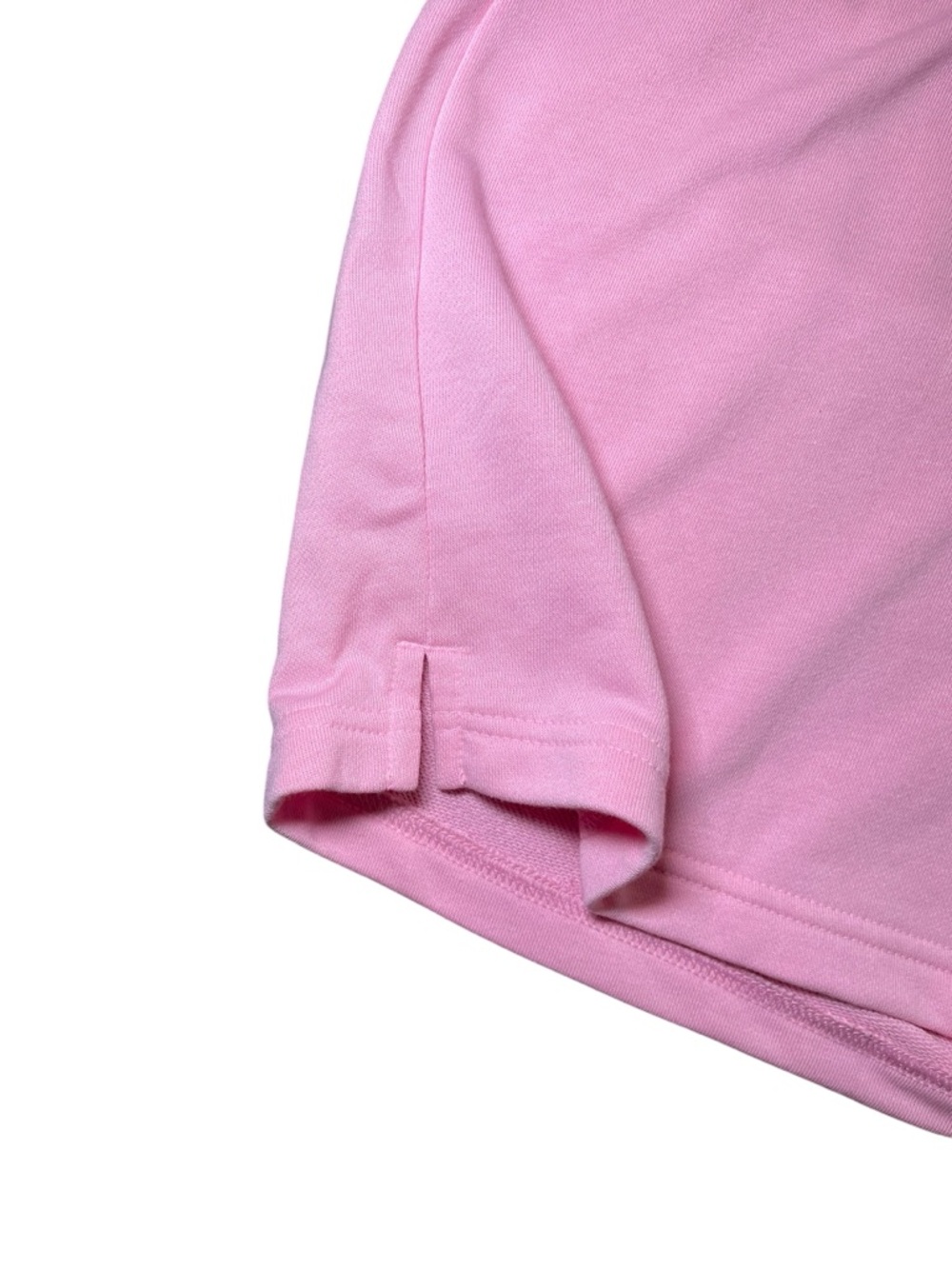 Adidas Women's Essentials Linear French Terry Shorts in Light Pink Size XL - Picture 7 of 13